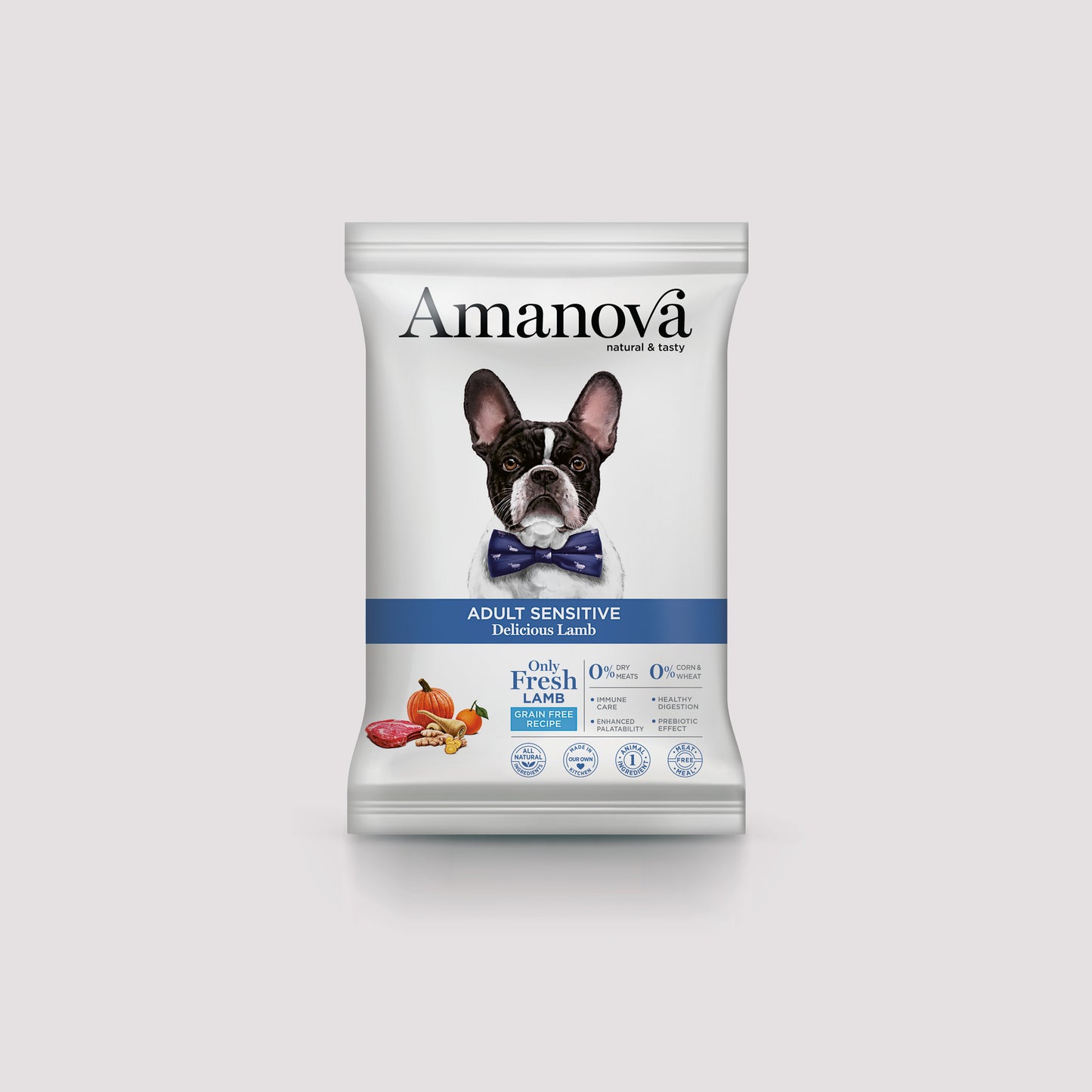 Muestra de pienso Amanova Adult Sensitive Delicious Lamb 100 gramos para perros