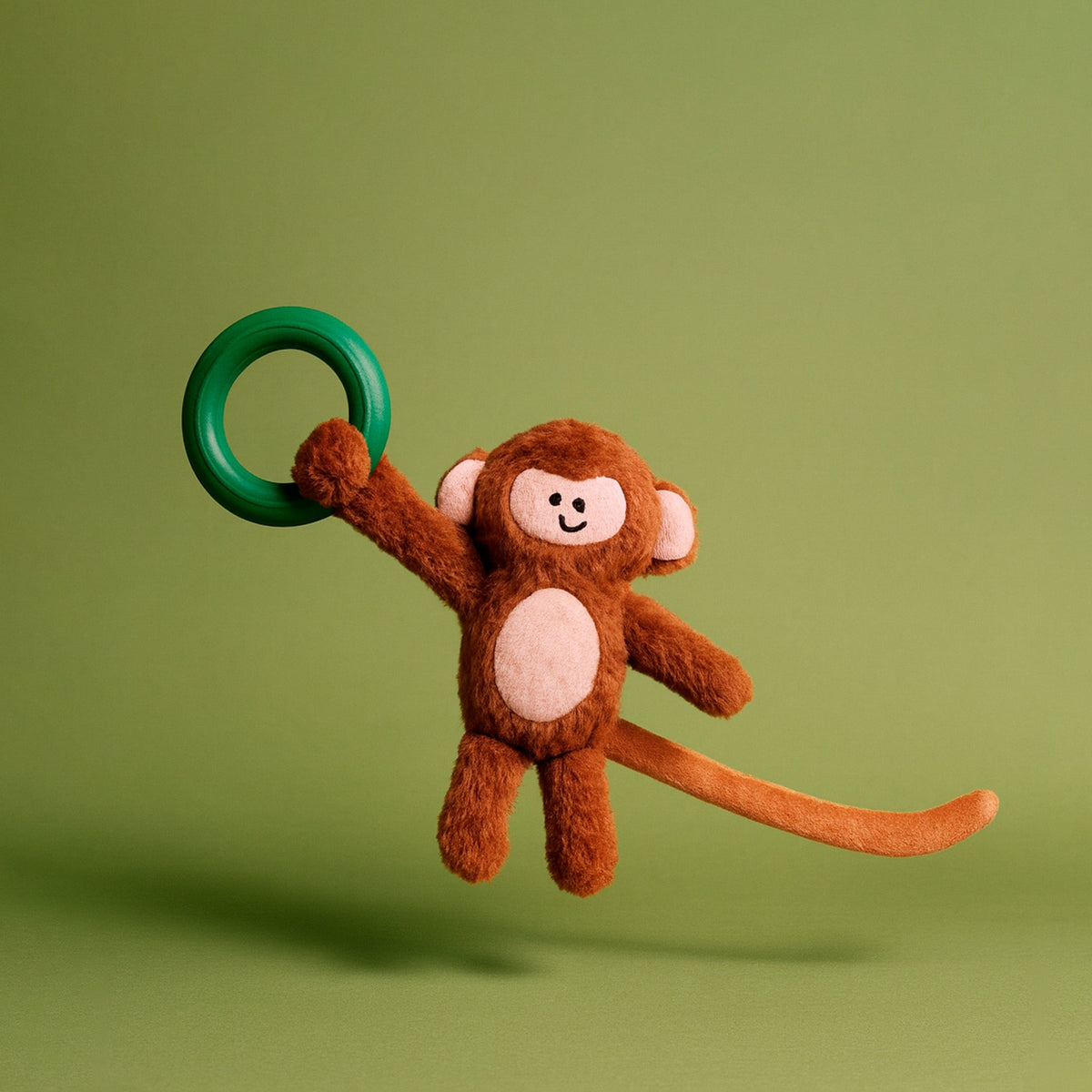 Zeze Monkey Chew toy with monkey design and durable ring