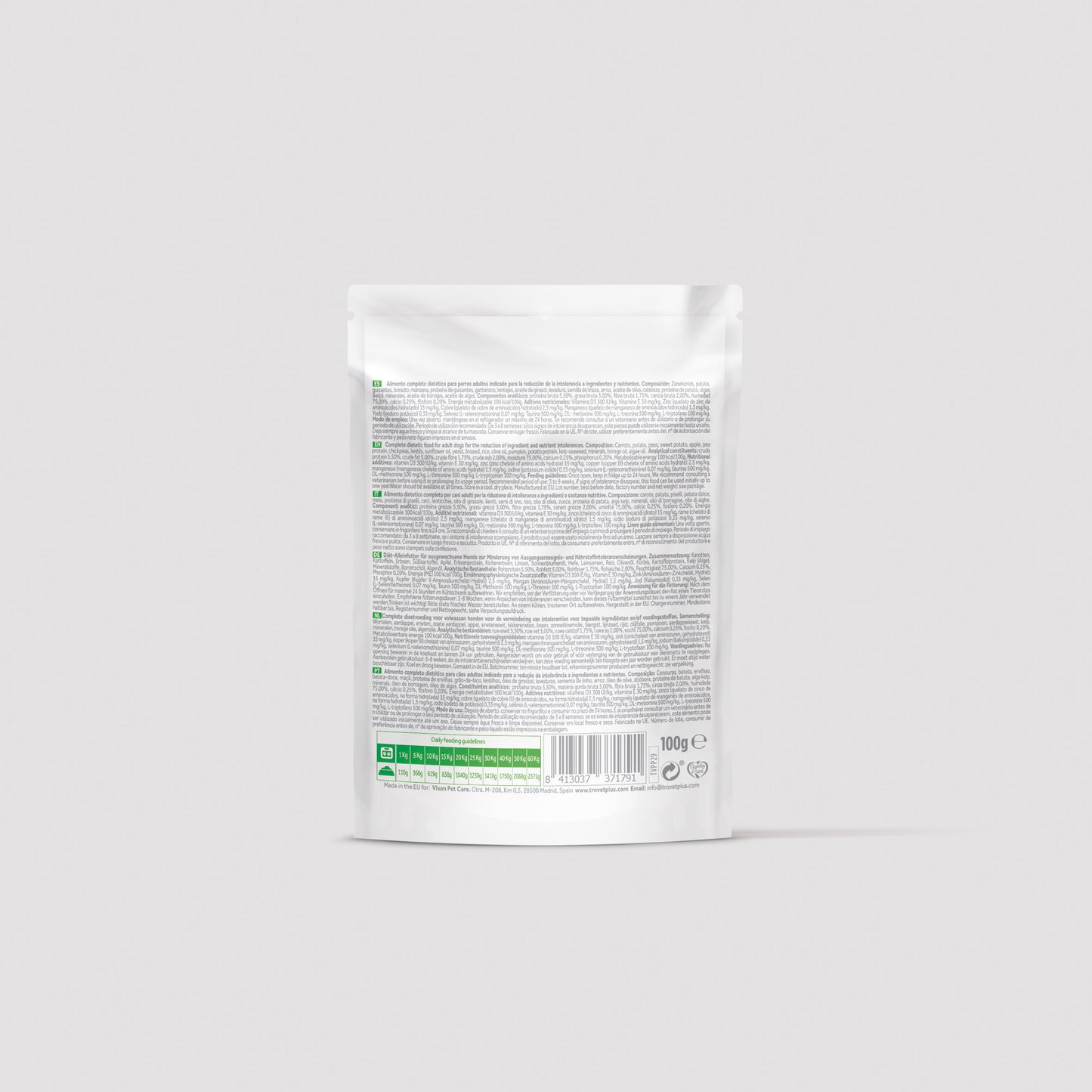 Hypoallergenic - Vegetable only - wet for dogs