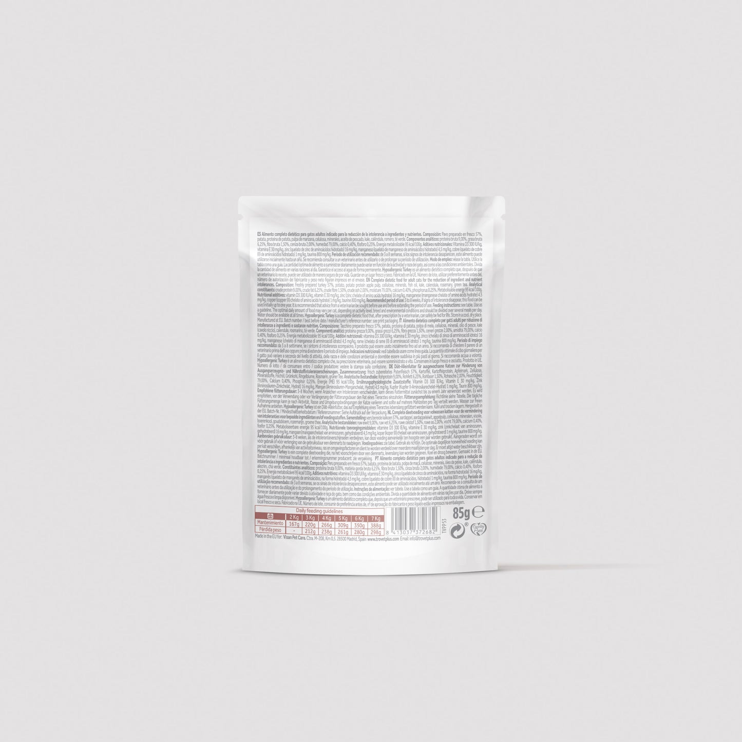 Hypoallergenic - Fresh turkey - humide pour chats