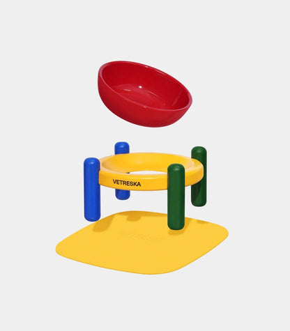 Chroma Ceramic Pet Bowl & Mat Set - gamelle