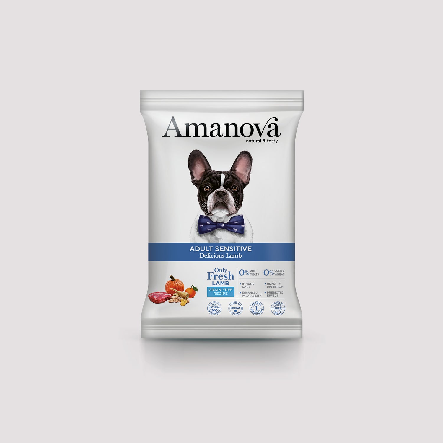 Muestra de pienso Amanova Adult Sensitive Delicious Lamb 100 gramos para perros