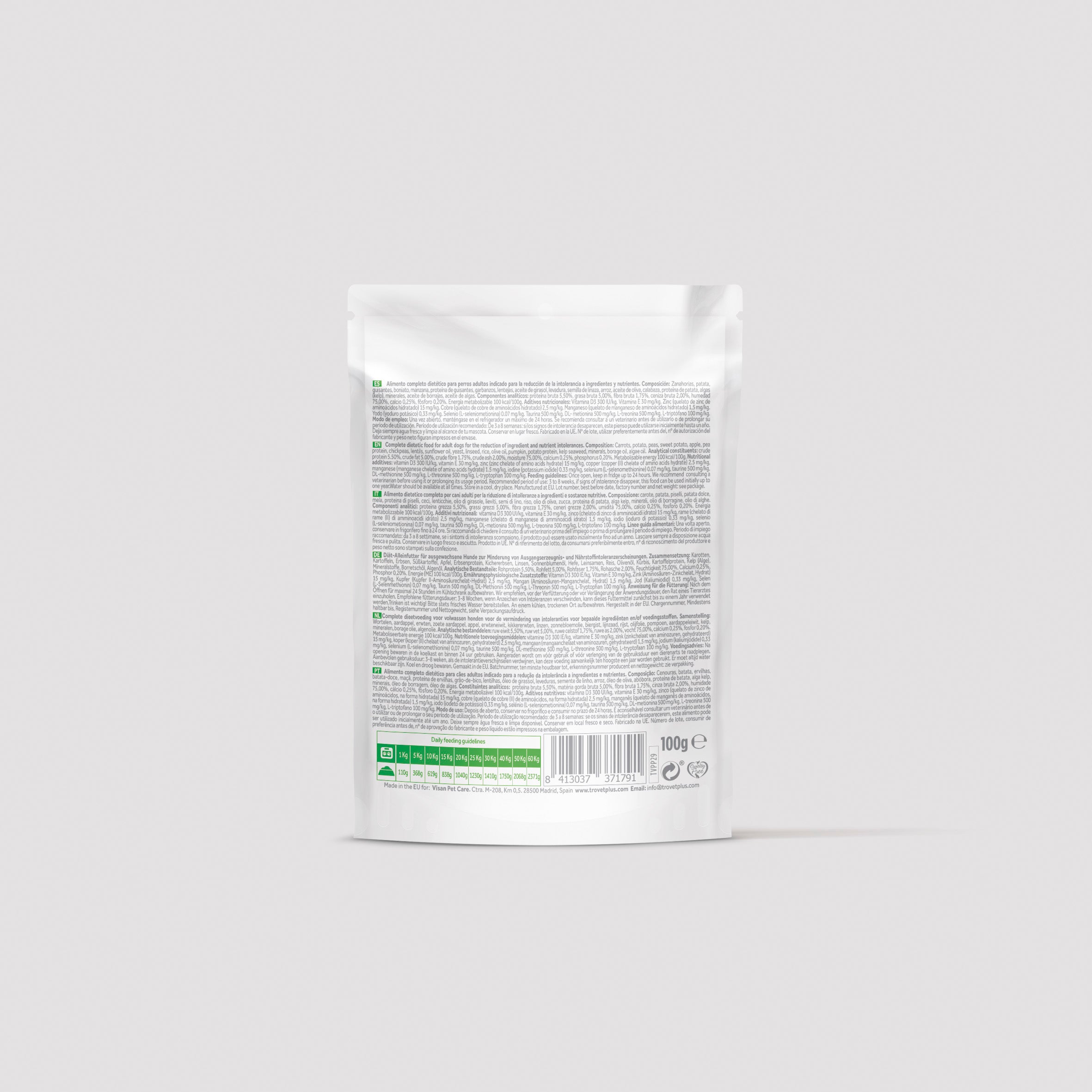 Hypoallergenic - Vegetable only - natvoer