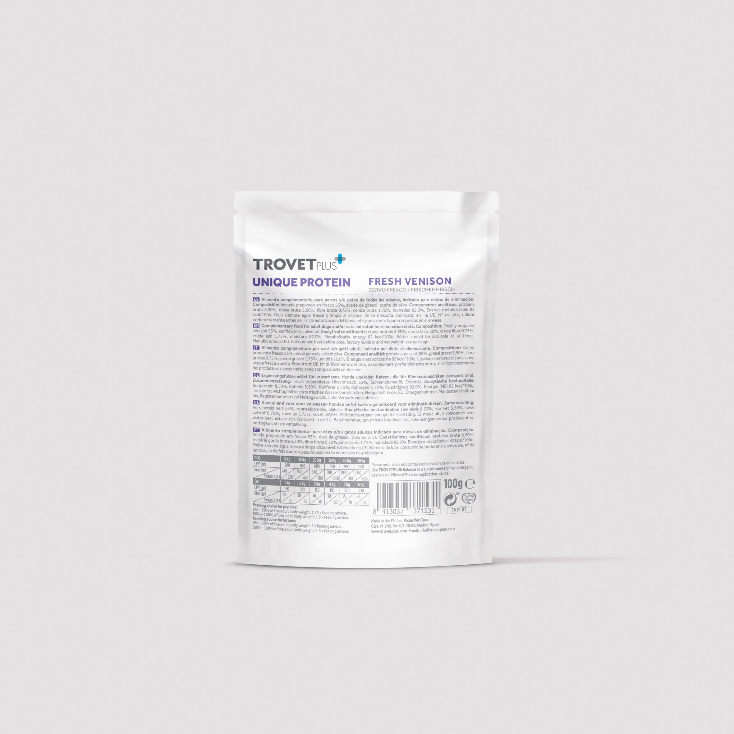 Unique protein - Fresh Venison