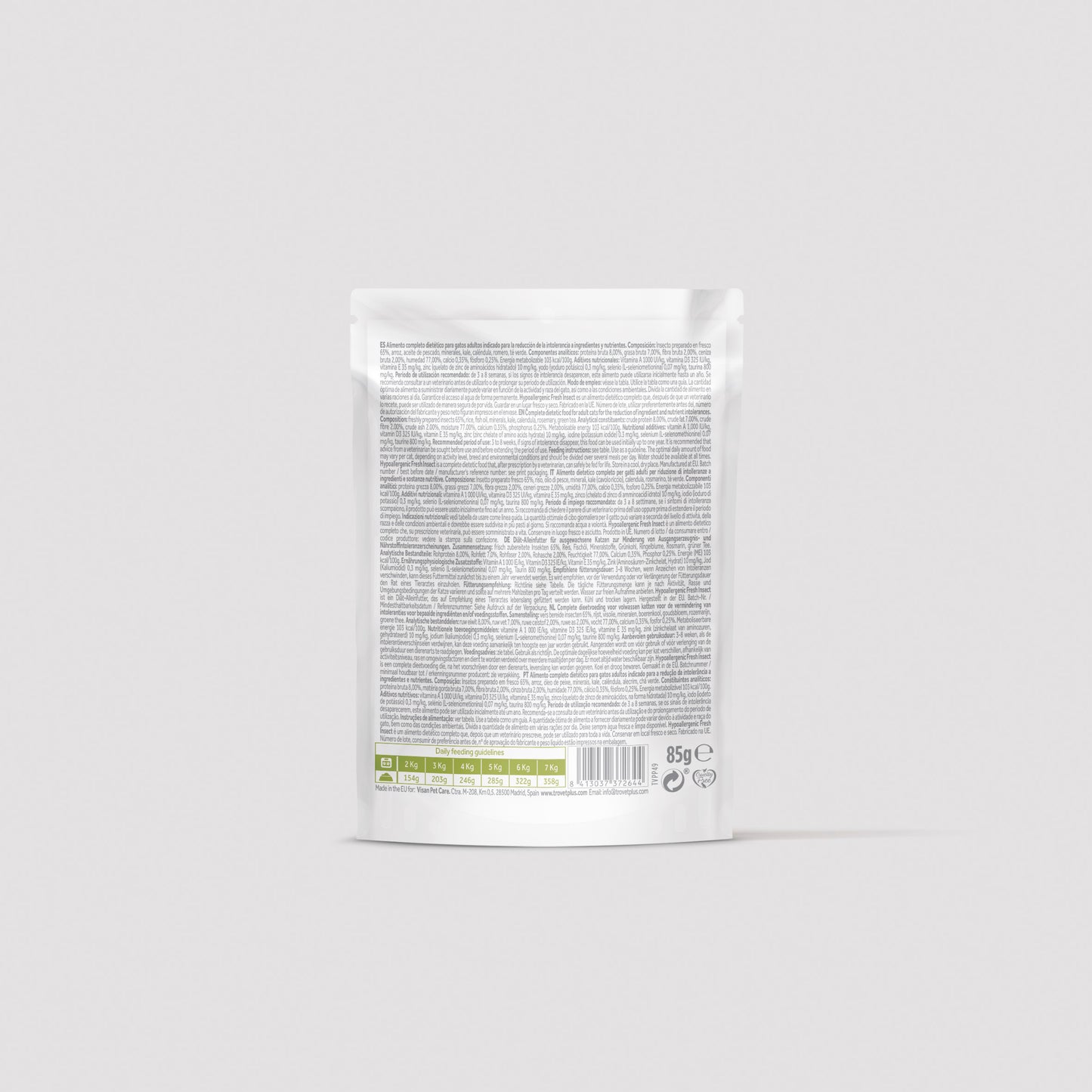 Hypoallergenic - Fresh insect - wet for cats