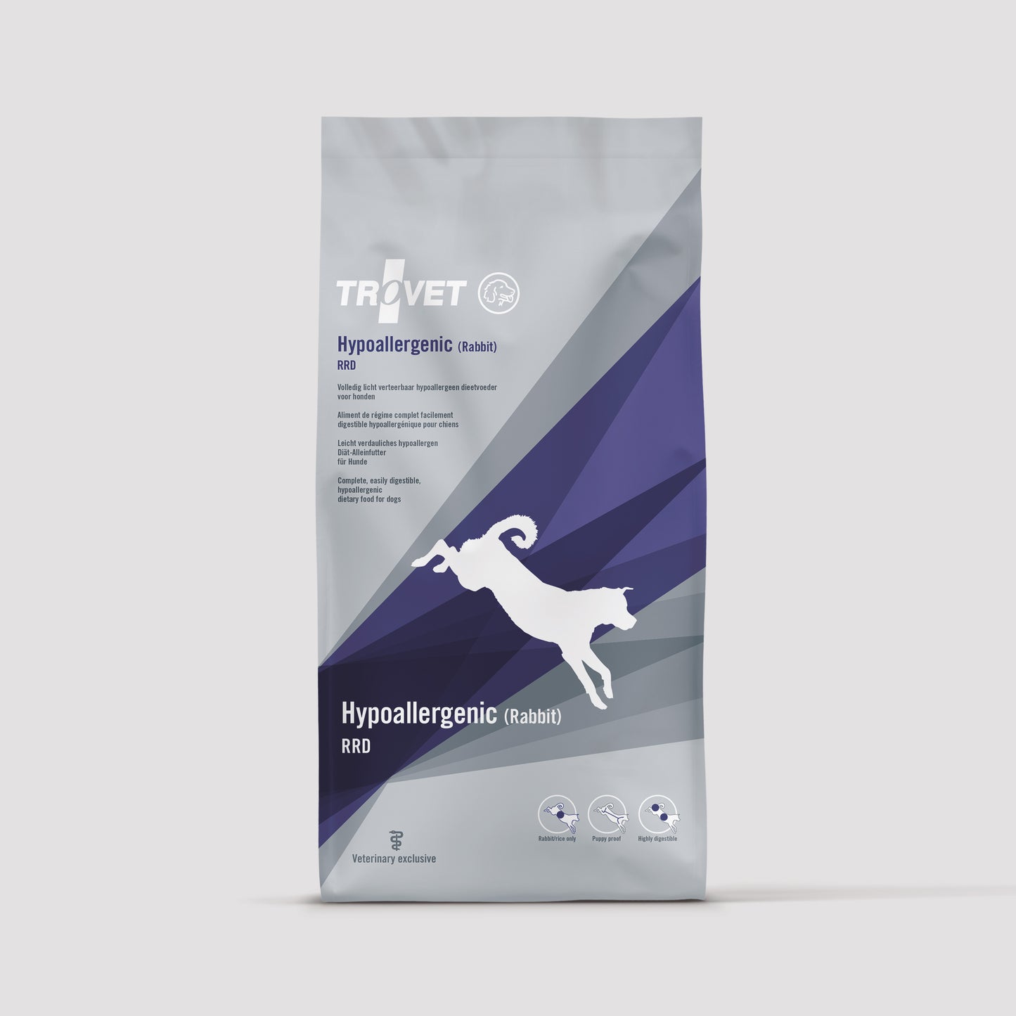 Bolsa de alimento Trovet Hipoalergénico Rich in Rabbit para perros