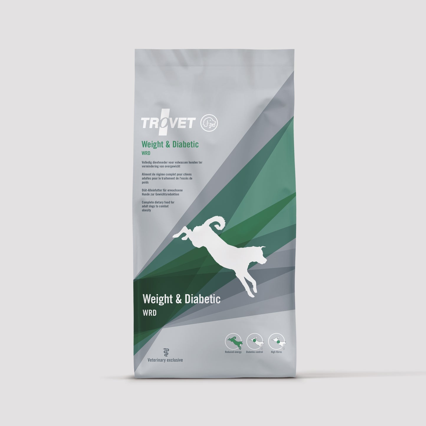 Bolsa de alimento Trovet Weight & Diabetic para perros